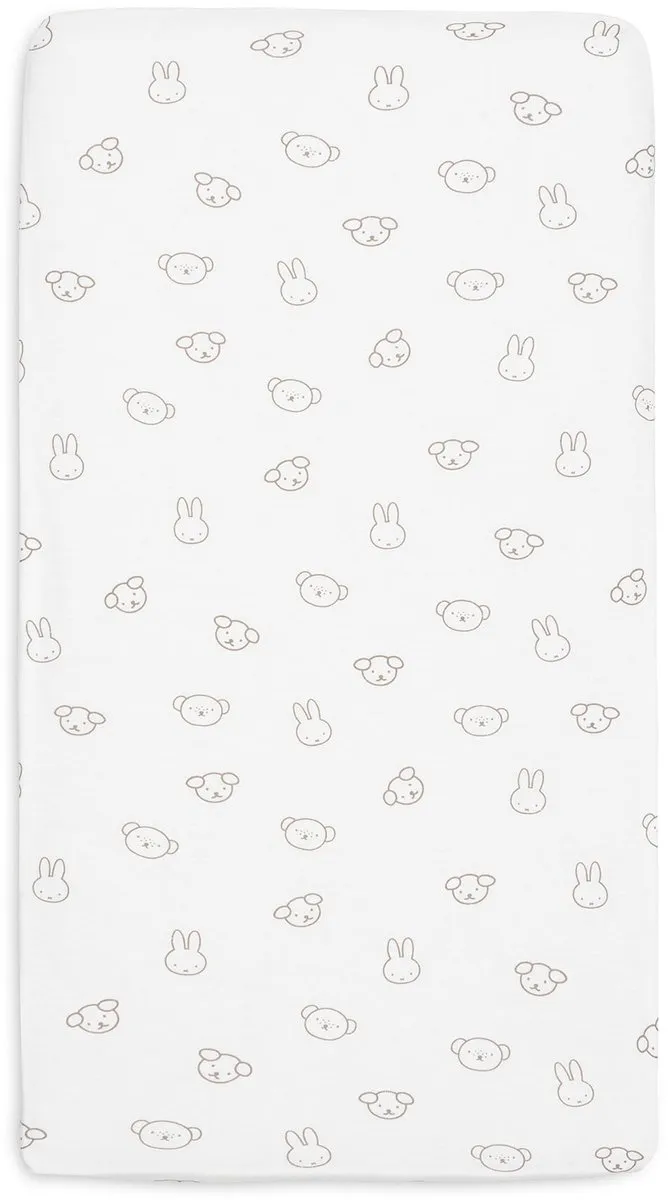Jollein Hoeslaken Wieg Miffy and Friends - Jersey 40/50x80/90cm