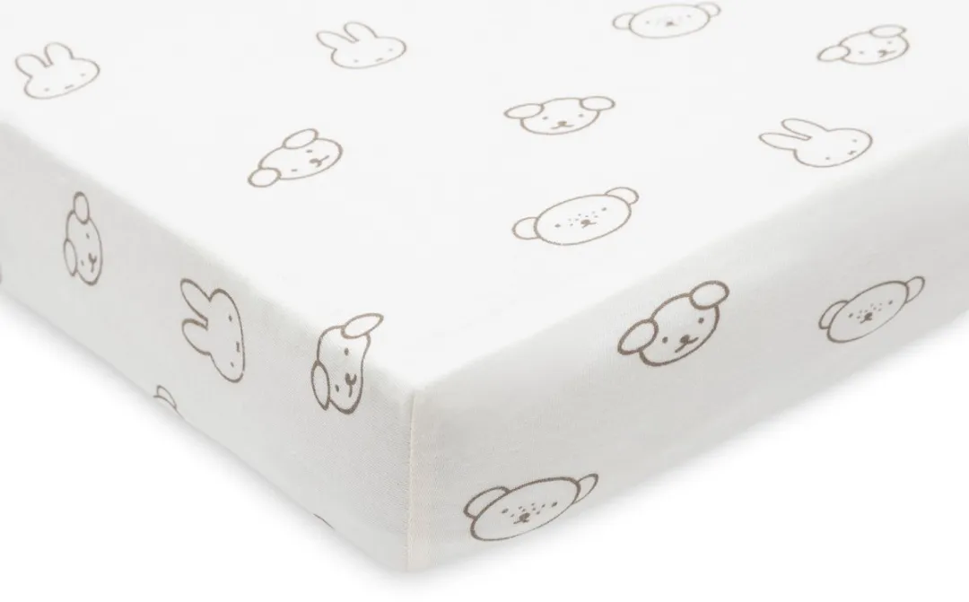 Jollein Hoeslaken Wieg Miffy and Friends - Jersey 40/50x80/90cm