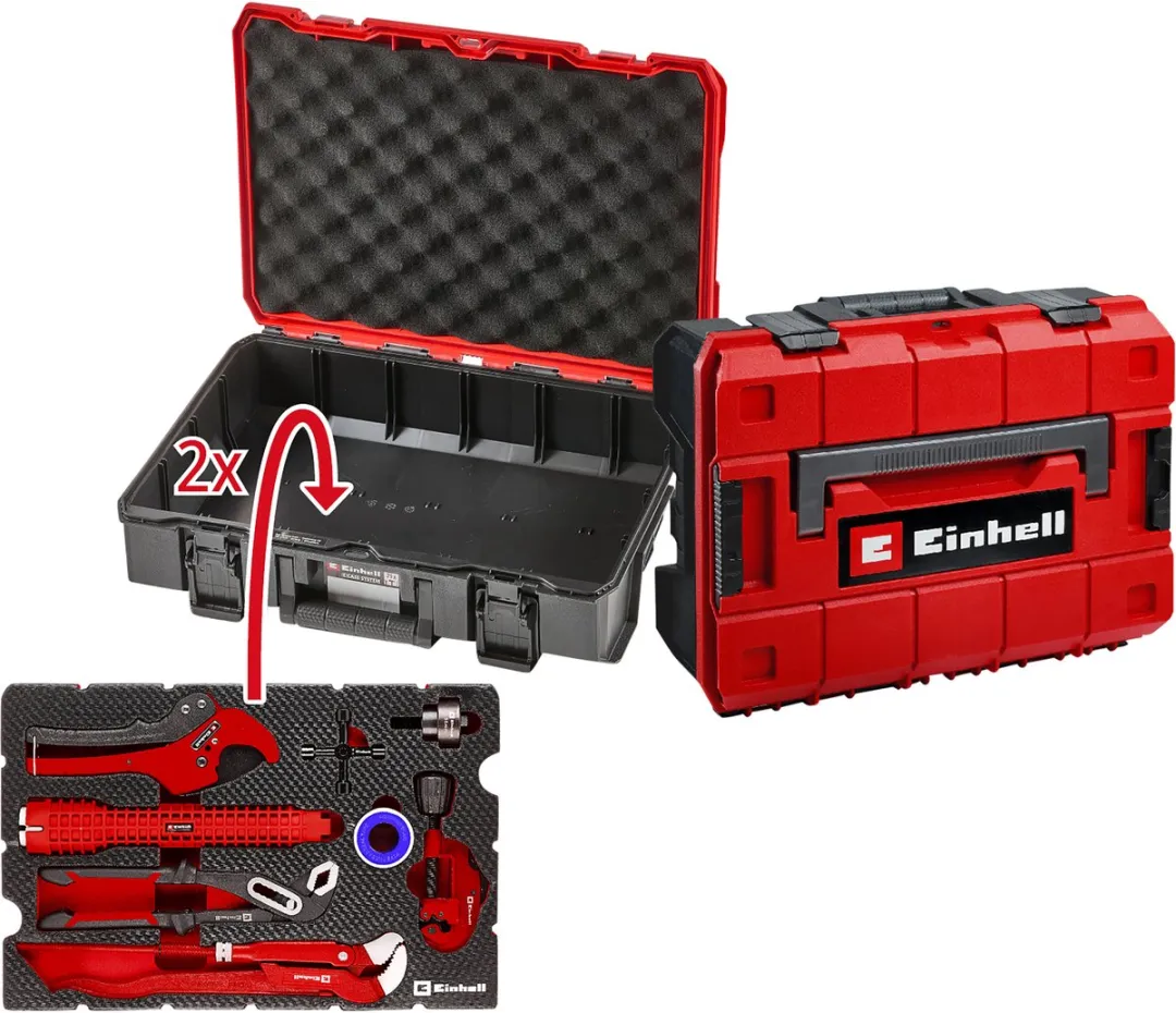 Einhell Sanitaire Installatieset 8-delig - Rood/Zwart