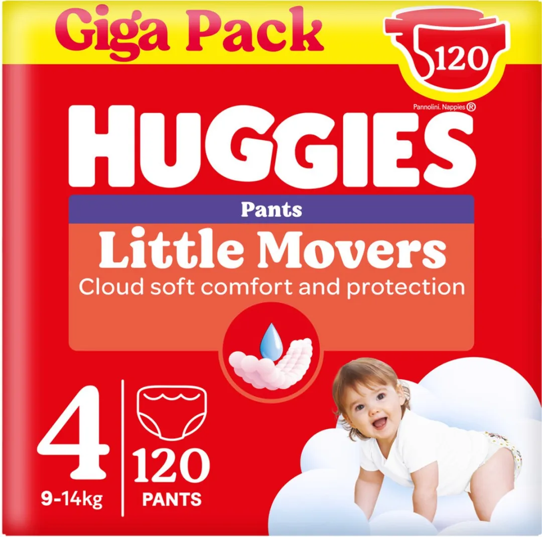 Huggies Little Movers Maat 4 Luierbroekjes