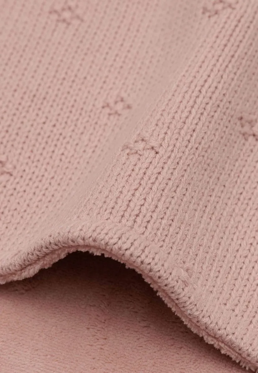 Jollein Cosy Knit Wiegdeken 75x100cm - Wild Rose