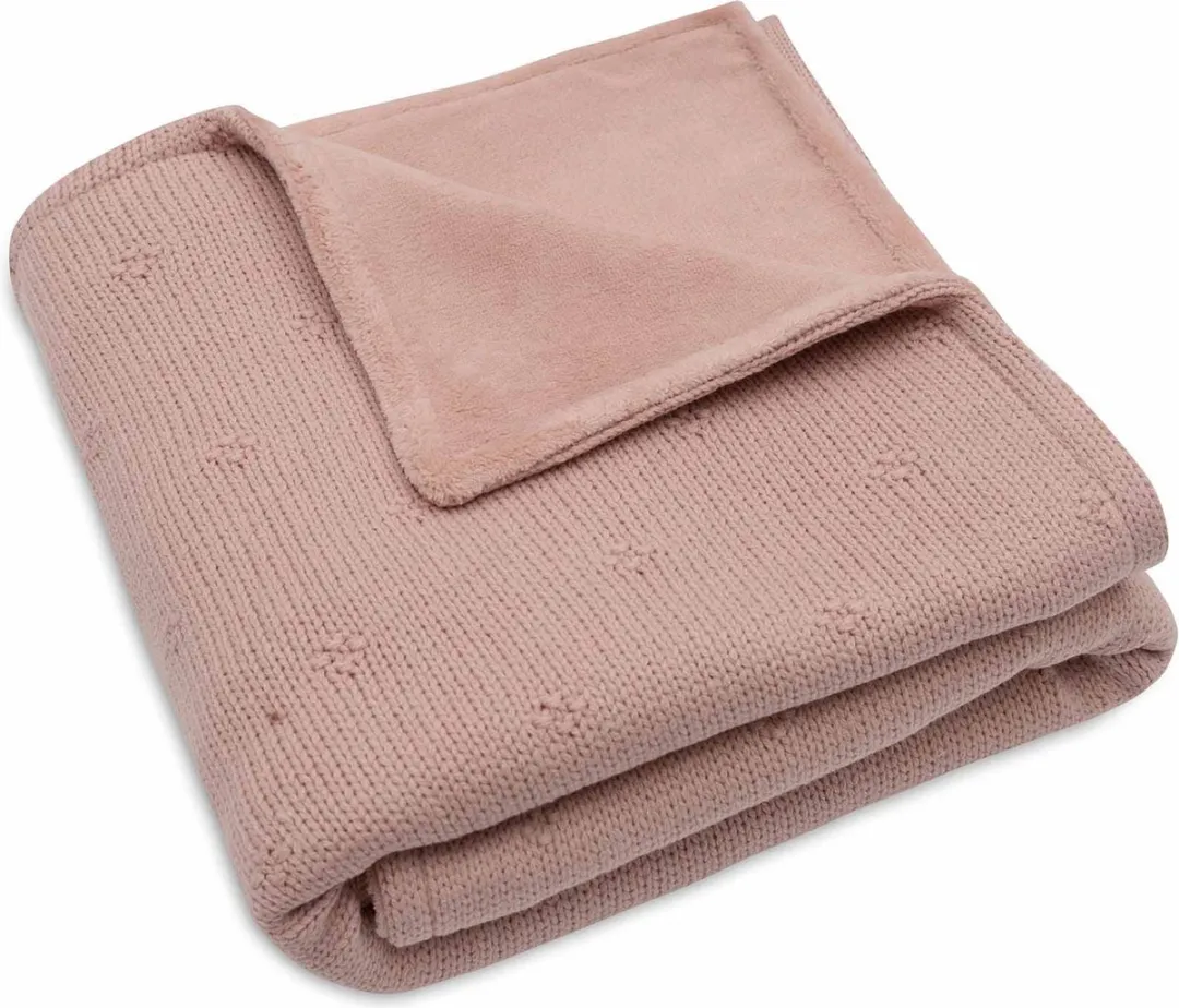 Jollein Cosy Knit Wiegdeken 75x100cm - Wild Rose