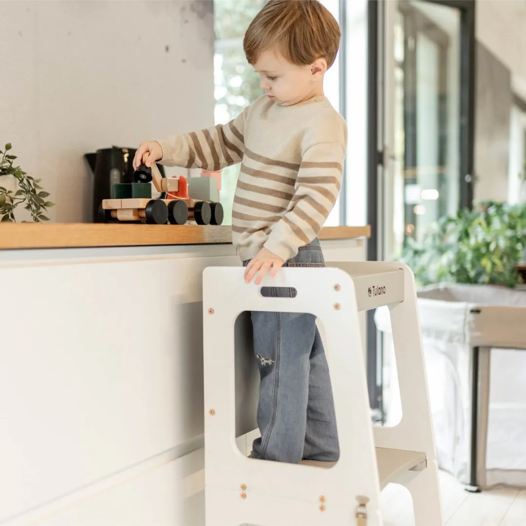 Tulano Mooby 35 Keukenhelper 3-in-1 - tot 60 kg - Wit/grijs