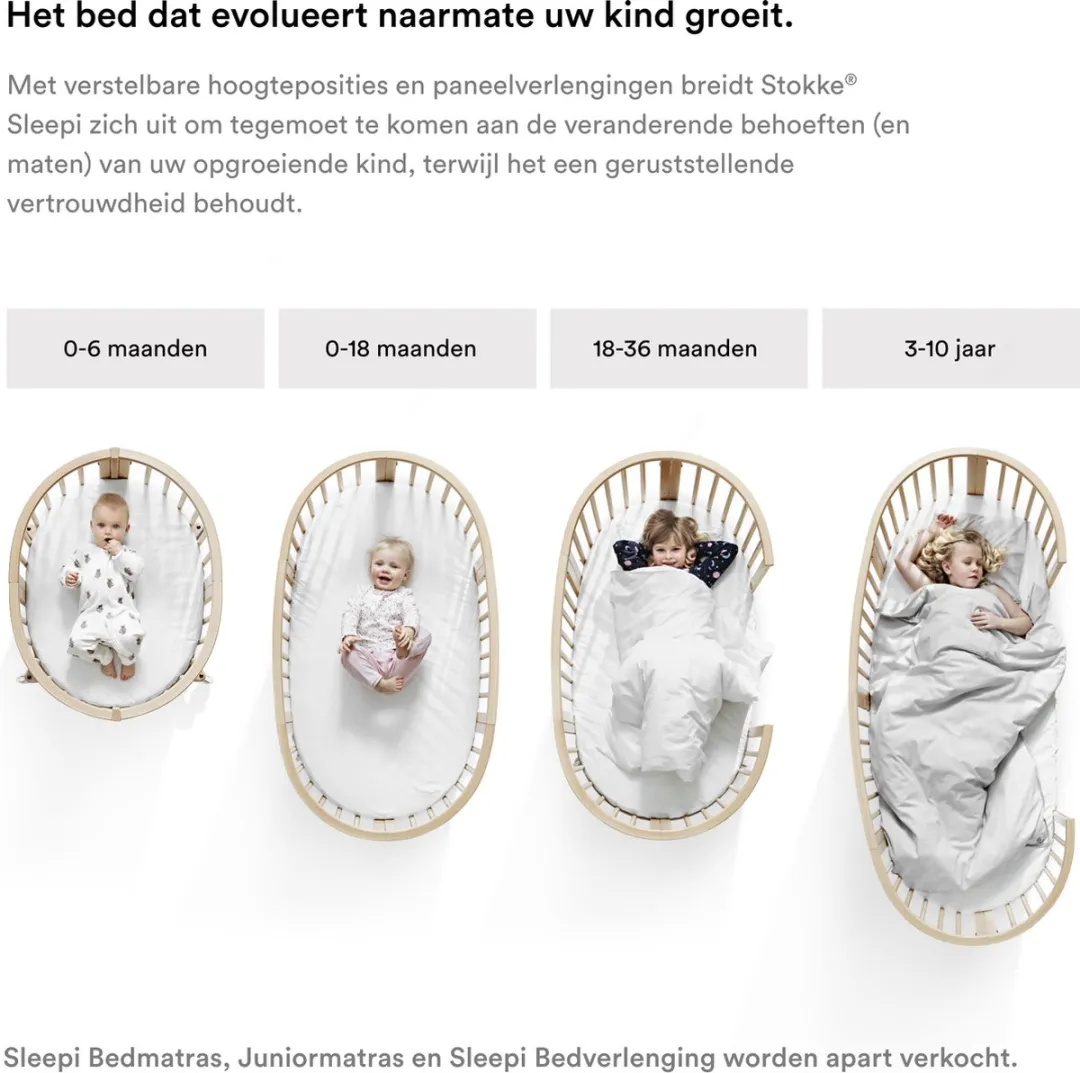 Stokke Sleepi Junior Uitbreiding Hazy Grey - 172 cm