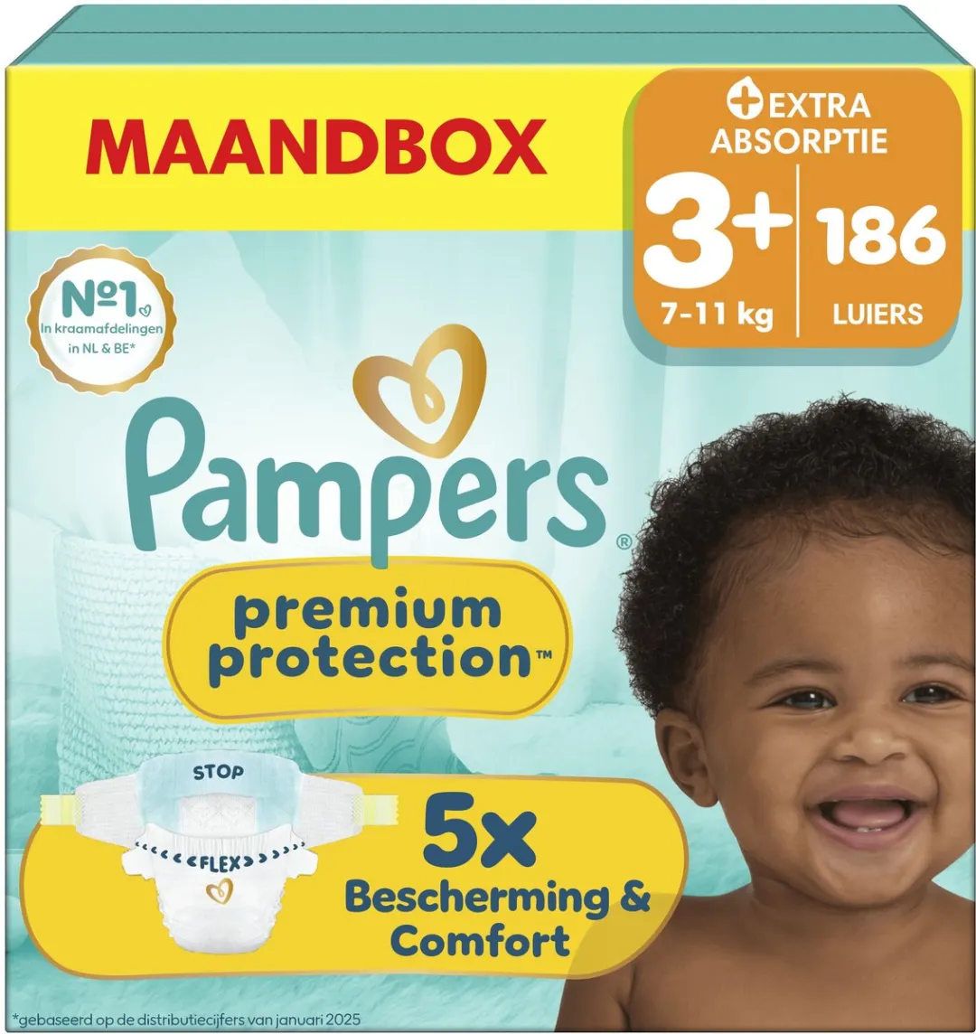 Pampers Premium Protection Maat 3+ Luiers