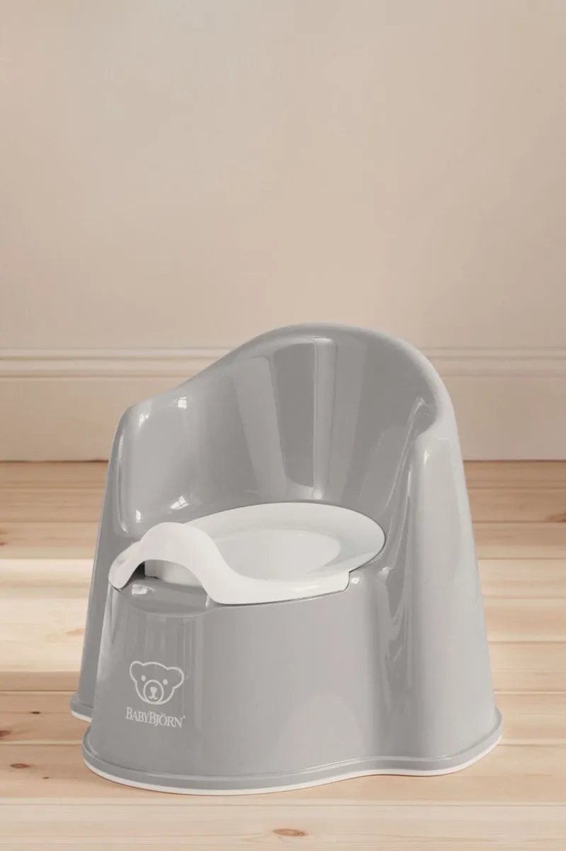 BabyBjörn Plaspotje Zetel - Grijs/Wit