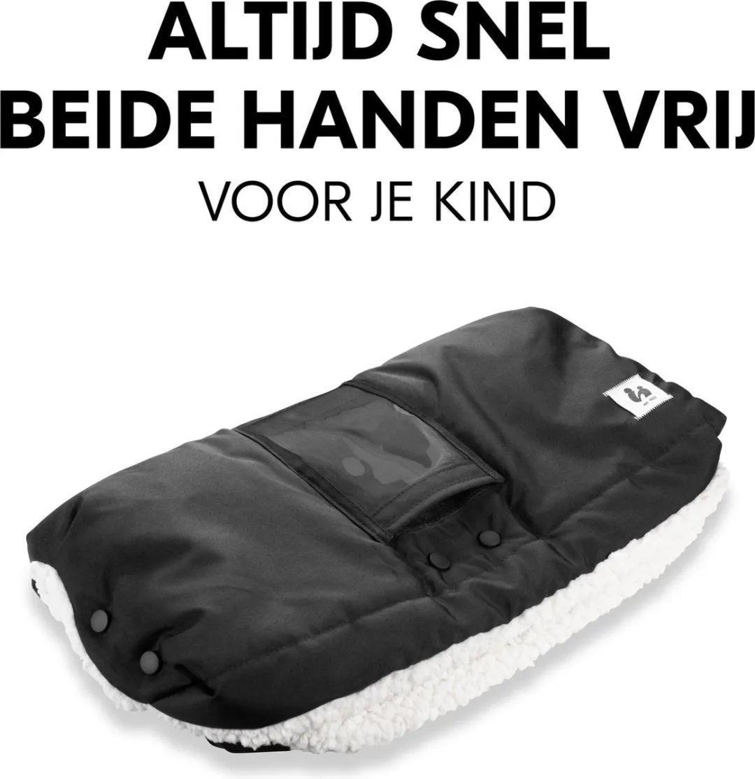 Hauck Pushchair Handmuff Kinderwagenaccessoire - Zwart - afbeelding 6 van 6