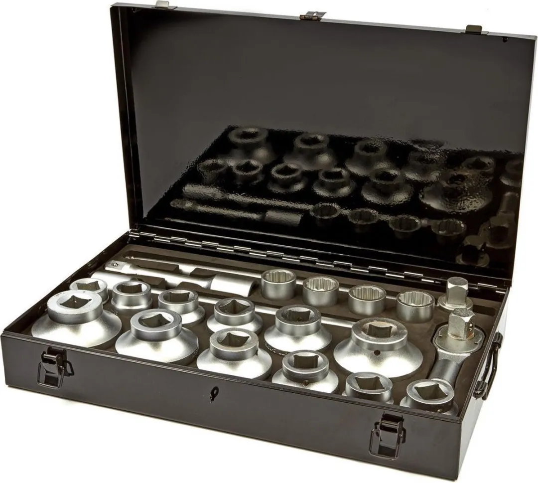 HBM 21-delige 1" Doppenset 27mm