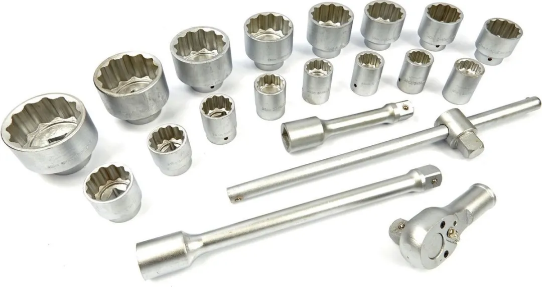 HBM 21-delige 1" Doppenset 27mm - Neutraal