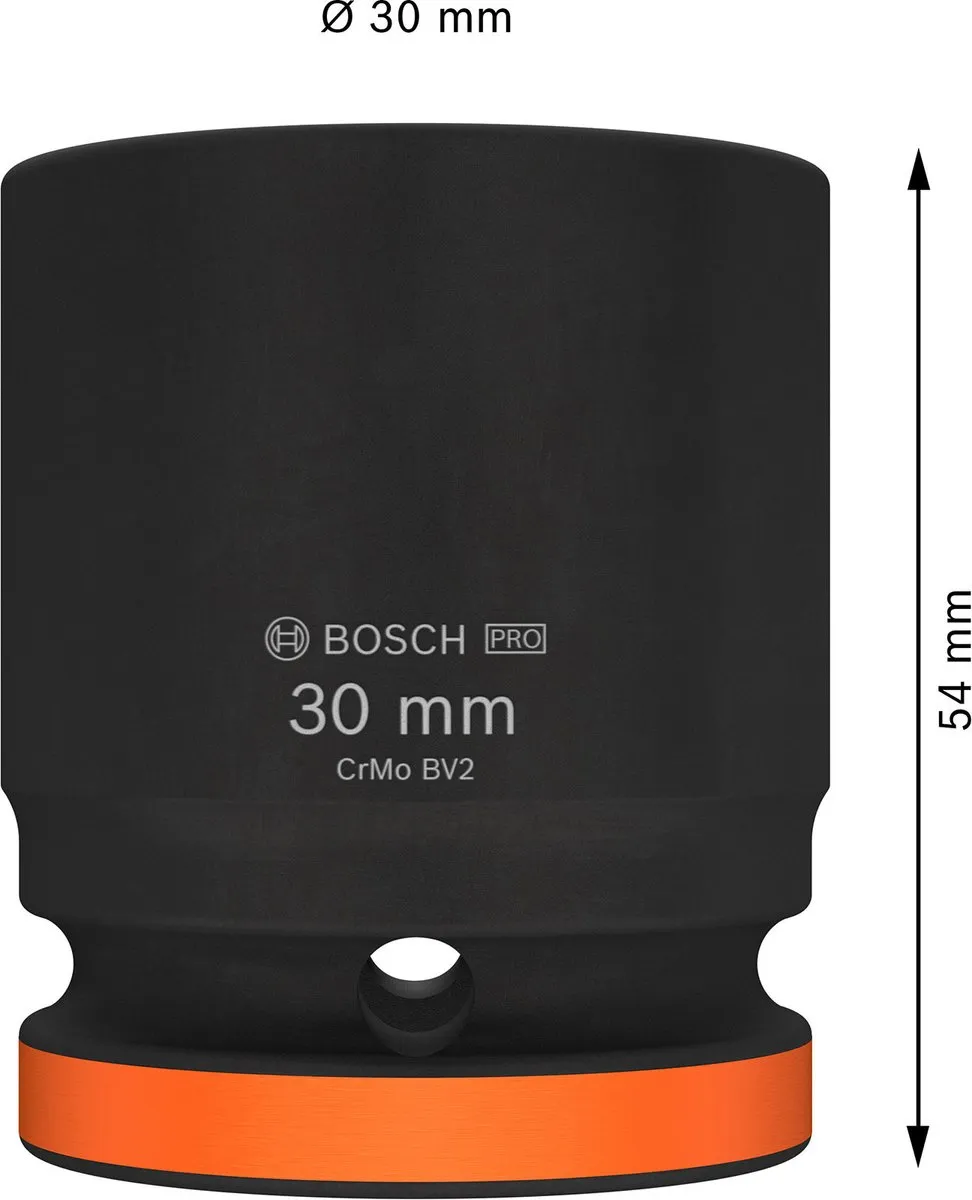 Bosch Professional Slagmoerdoos 3/4" 30mm 2608003062 - Oranje/Zwart - afbeelding 3 van 3