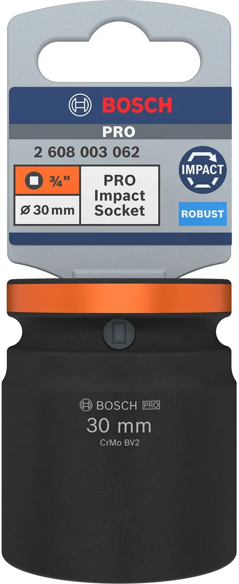 Bosch Professional Slagmoerdoos 3/4" 30mm 2608003062 - Oranje/Zwart - afbeelding 2 van 3
