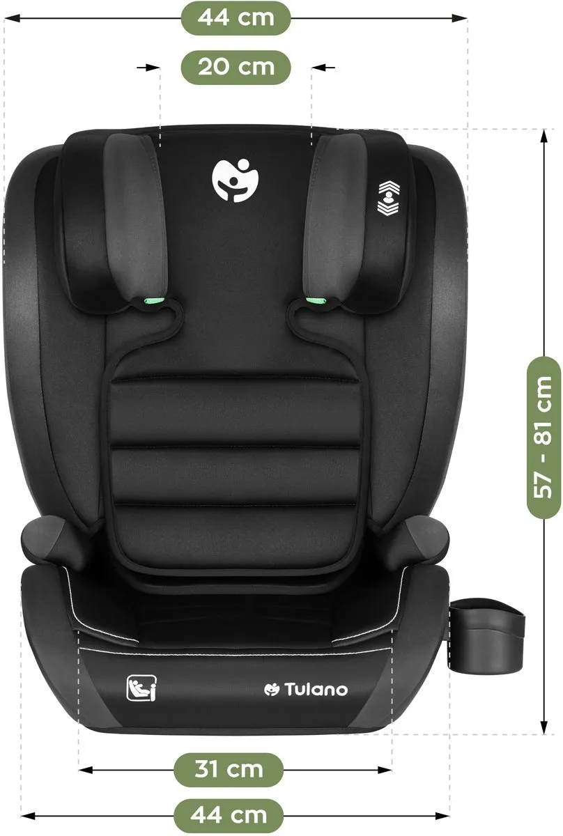 Tulano Autostoeltje Joy 25 - Zwart/Grijs