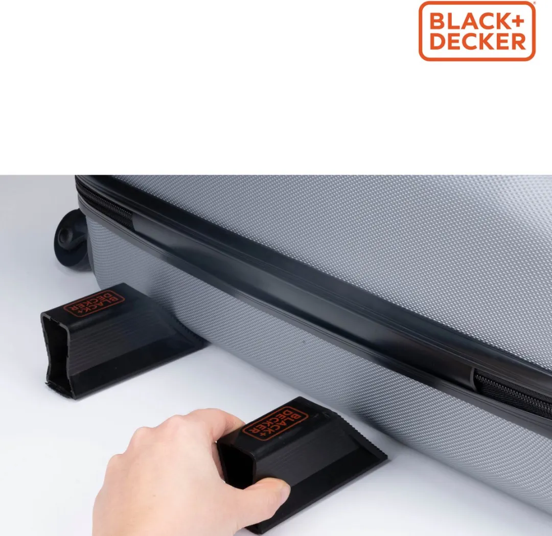 BLACK+DECKER Bagagesteun Set 6 Stuks - Kunststof - Zwart - afbeelding 6 van 6