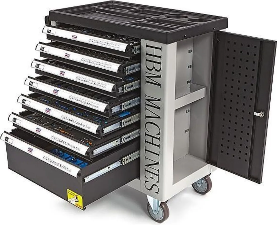 HBM 262-delige PREMIUM gereedschapswagen met deur