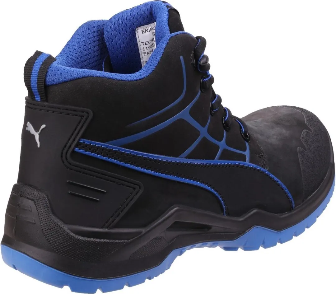PUMA Krypton S3 ESD Veiligheidsschoen 44 - Zwart/Blauw