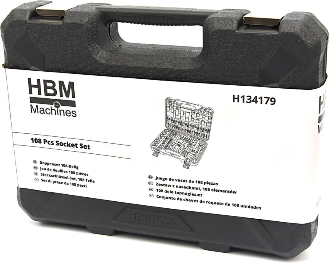 HBM 108-delige 1/2" Doppenset