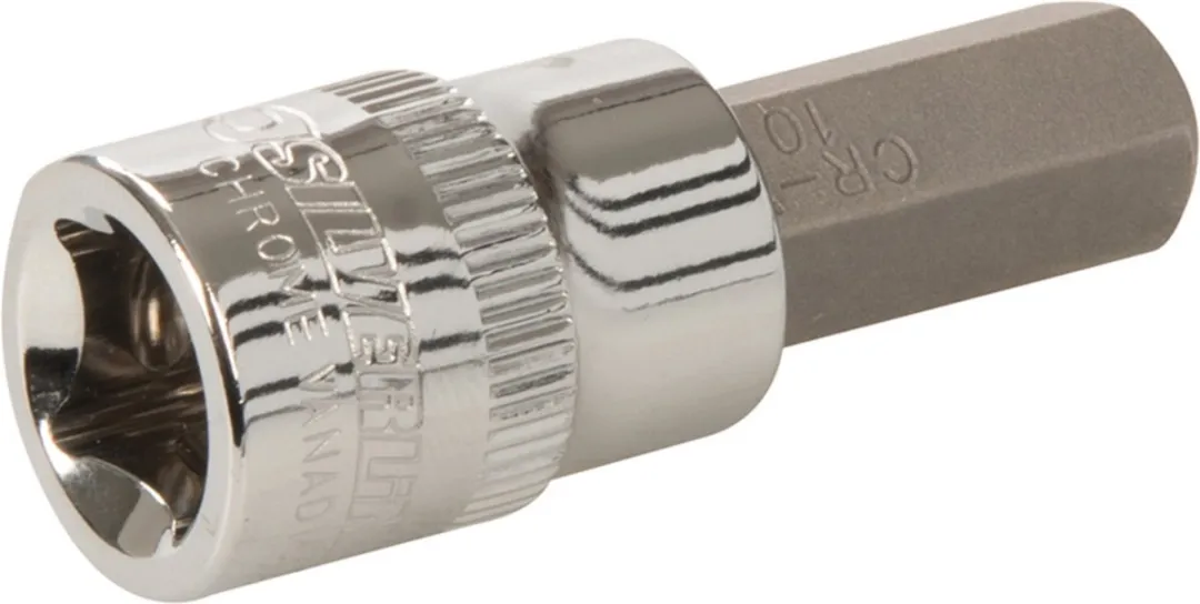 Silverline Zeskant Bitset 3-10mm - 7-delig - Zwart/Chroom