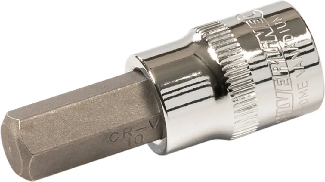 Silverline Zeskant Bitset 3-10mm - 7-delig - Zwart/Chroom
