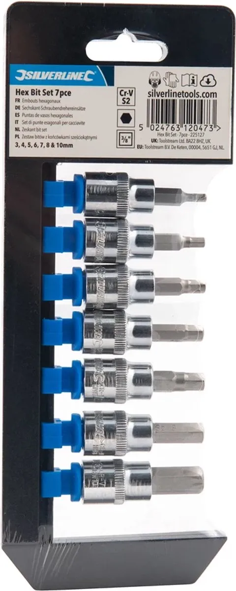 Silverline Zeskant Bitset 3-10mm