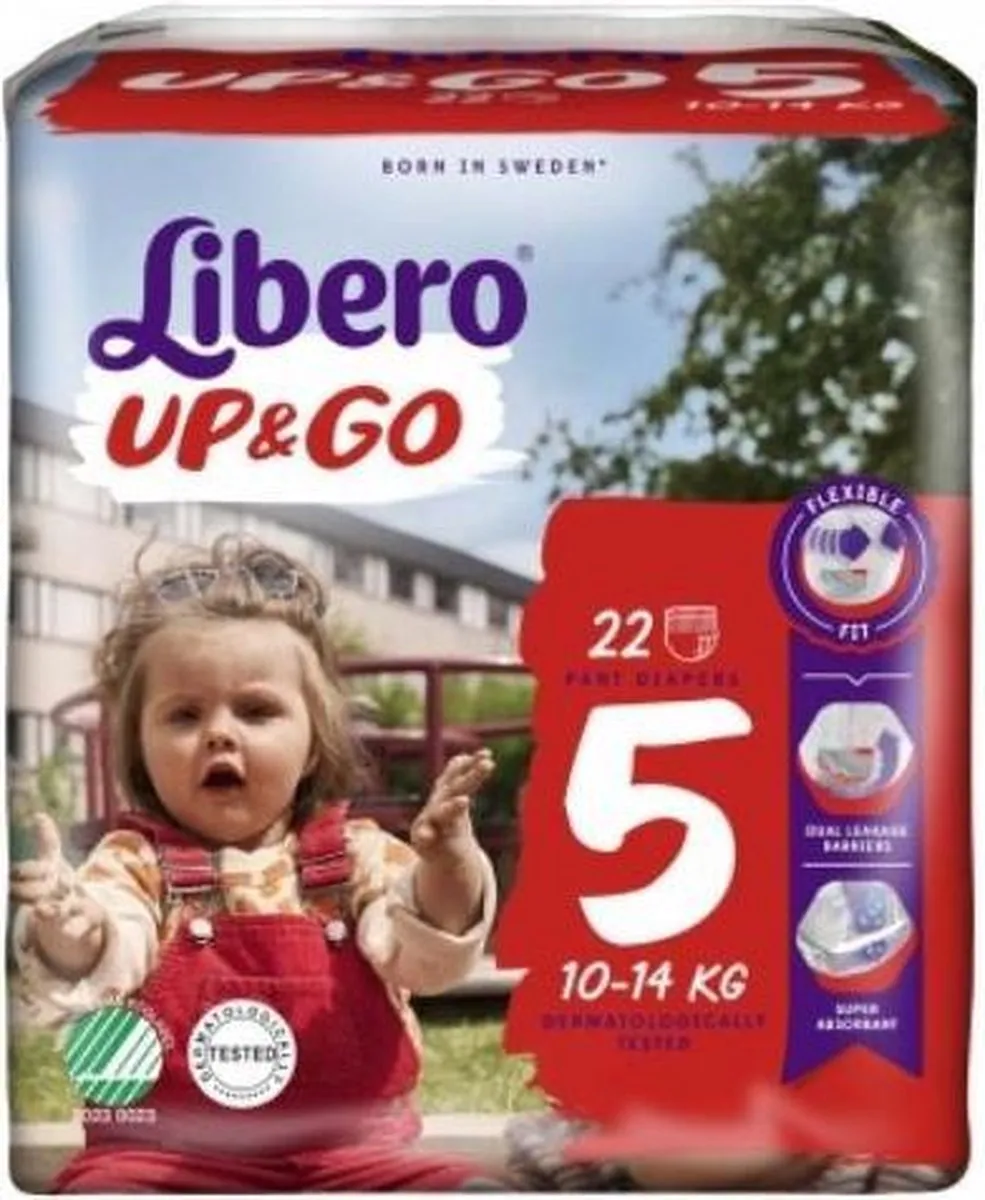 LIBERO Broekluiers Up & Go 5 (10kg-14kg) - 4x 20st/pak