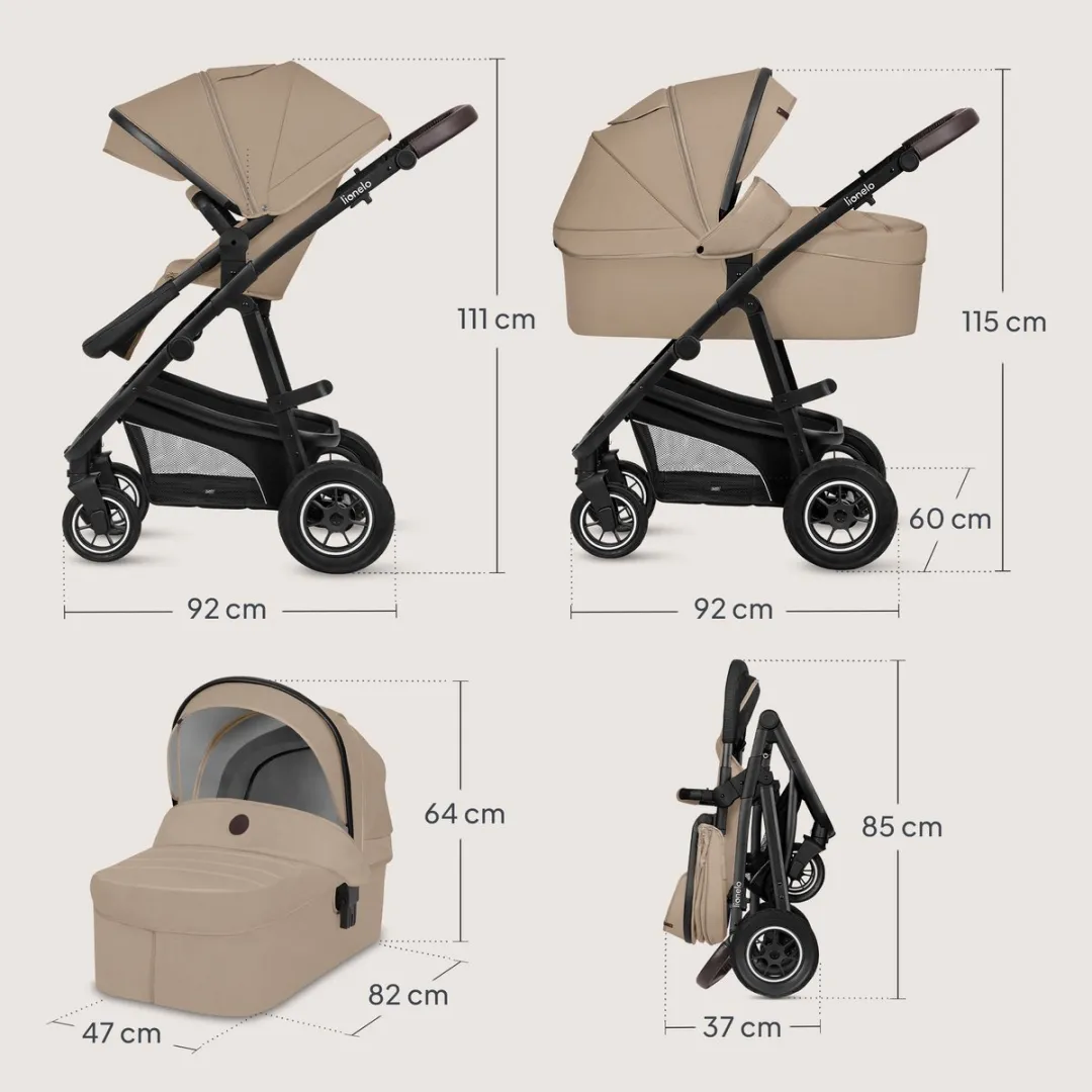 Lionelo Bianka Kinderwagen 3-in-1 - All-terrain - Beige