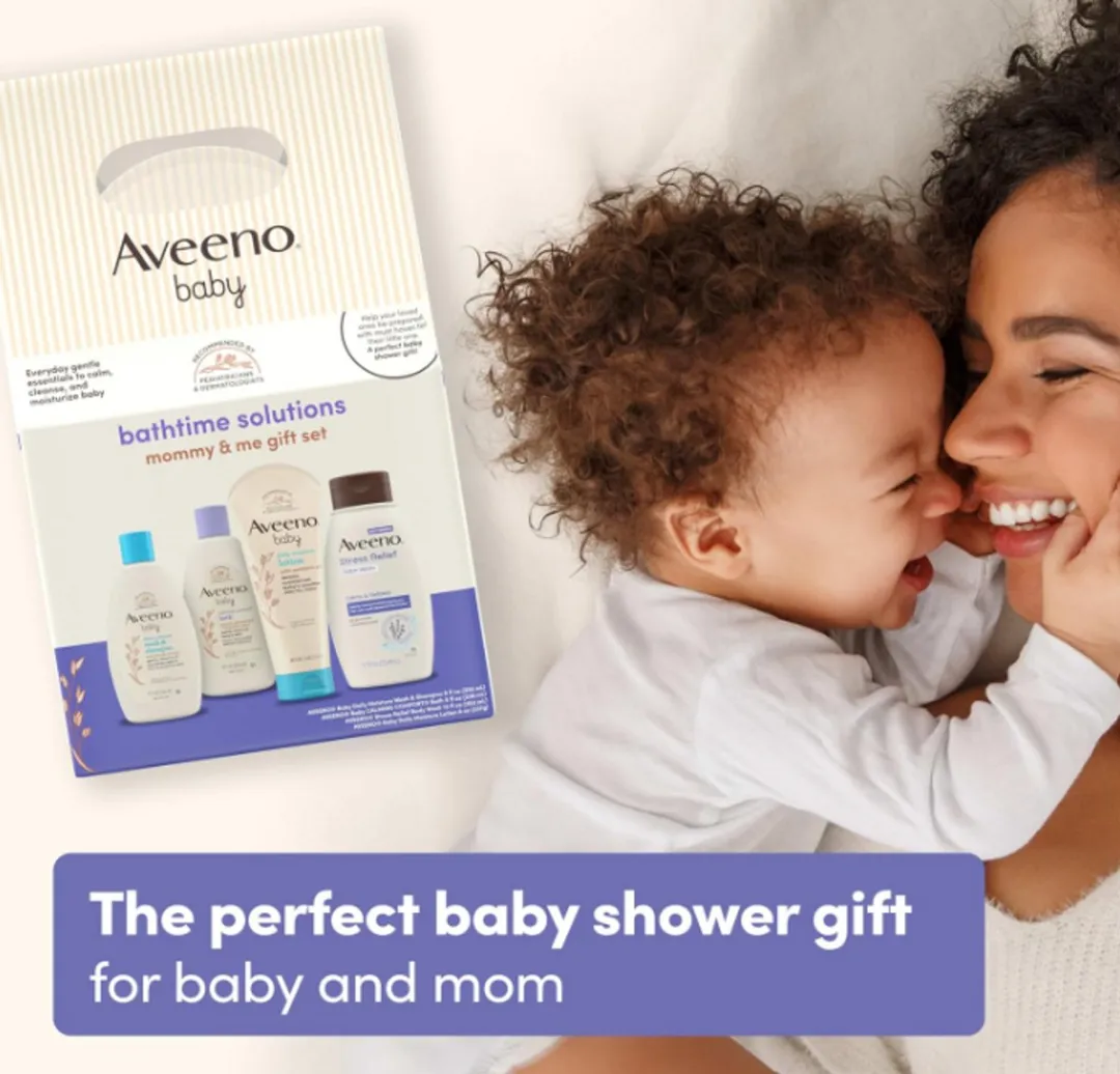 Aveeno Baby Bathtime Mommy & Me Set - 4x236ml