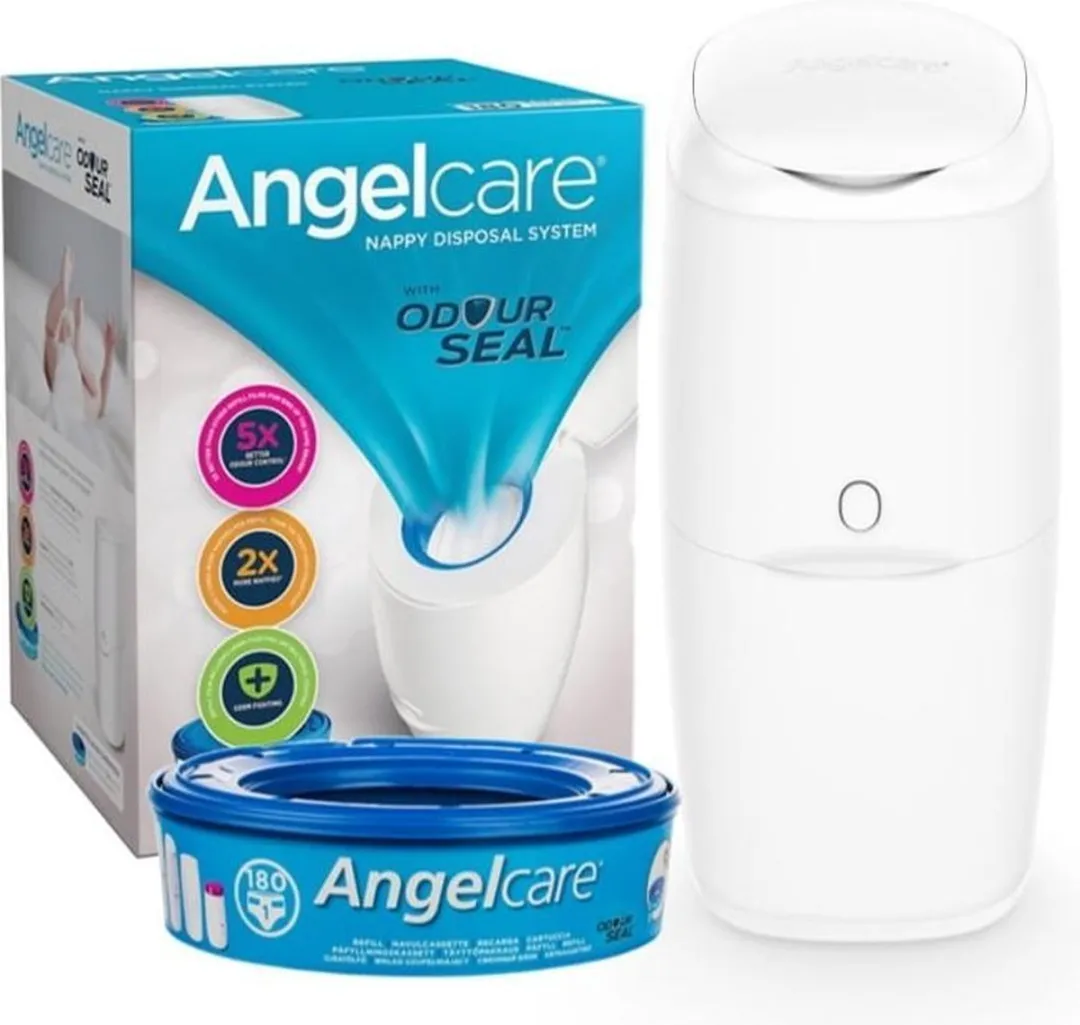 Angelcare Classic Starterpack Luieremmer - 128 Stuks - Wit