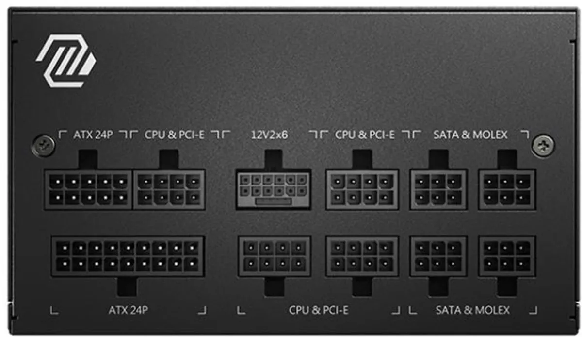 MSI MAG A750GL PCIE5 II Voeding 750W - Volledig Modulair - Zwart