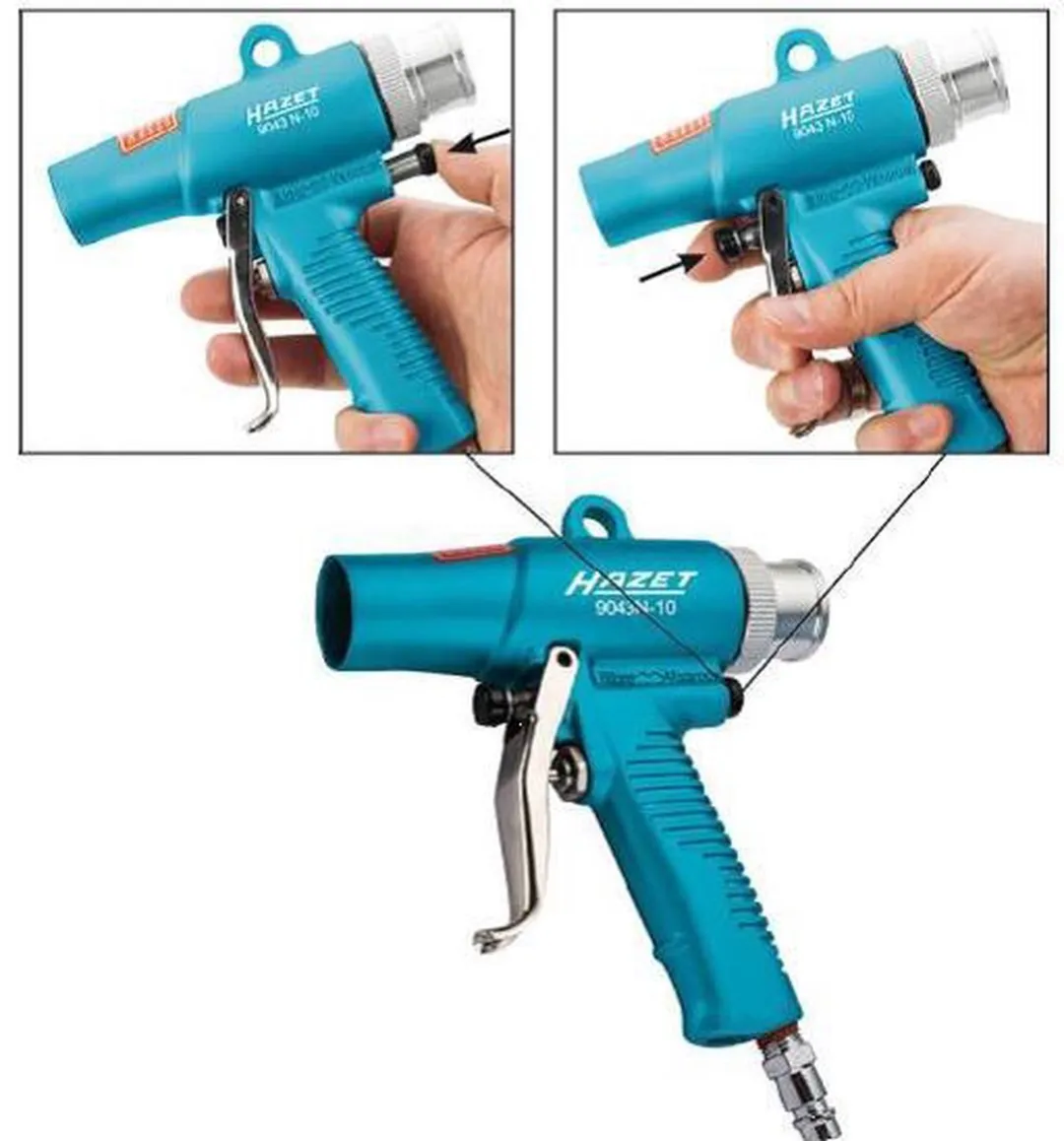 Hazet 9043N-10 Pneumatisch Blaaspistool - 10.34 bar
