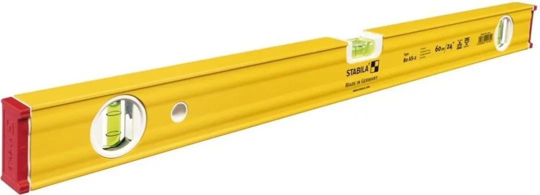 Stabila Waterpas 80AS-2 Blok 60cm - 3 Libellen