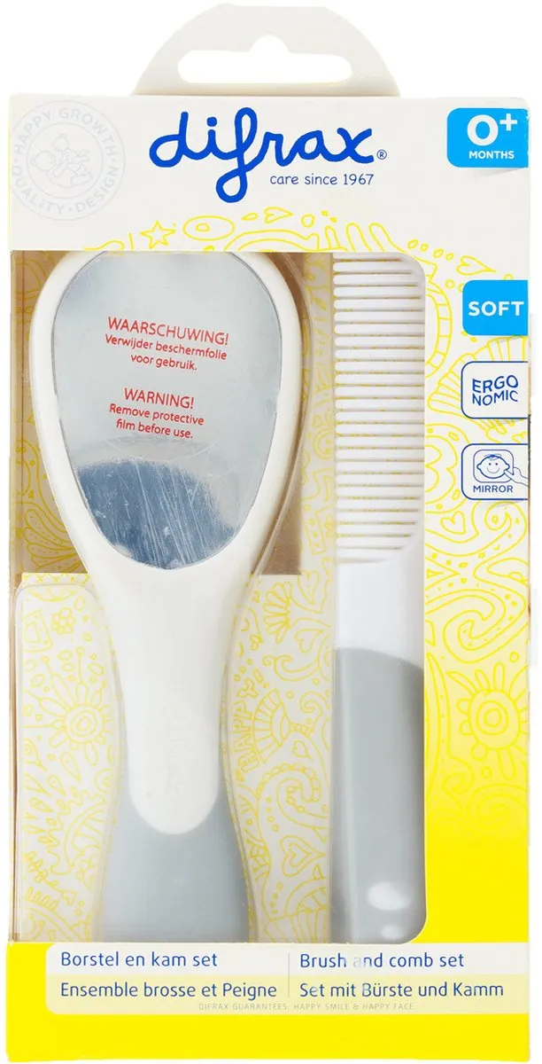 Difrax Borstel & Kam Set Multicolor