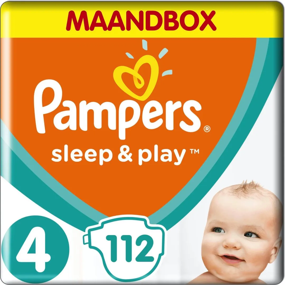 Pampers Sleep & Play Maat 4 Luiers - 112 Stuks