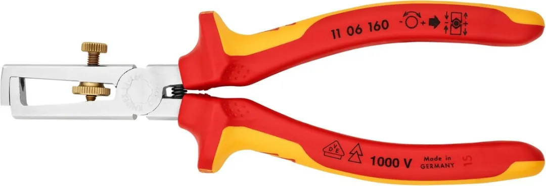 Knipex Afstriptang 160mm VDE - Rood/Geel