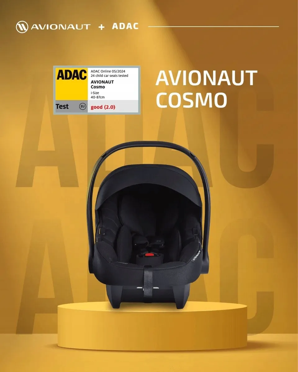 Avionaut Cosmo Smart Autostoltje 0-13kg met IQ Orbit Draaibare Basis