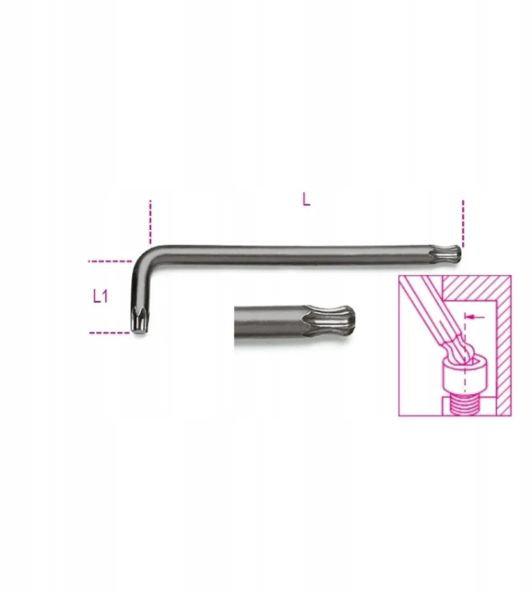 Beta Lange Torx-inbussleutel T20