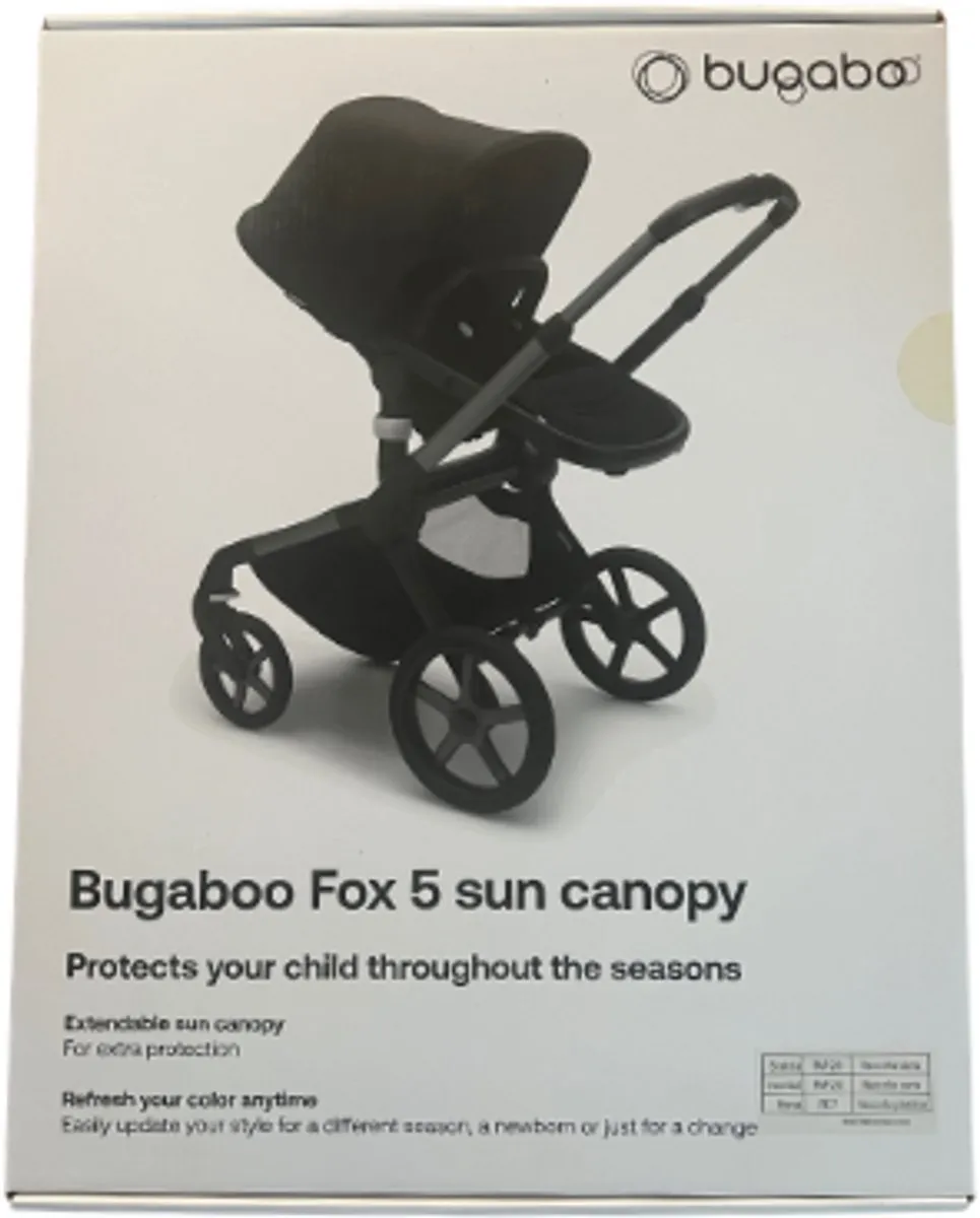 Bugaboo Fox 5 Zonnekap - Misty White - afbeelding 6 van 6