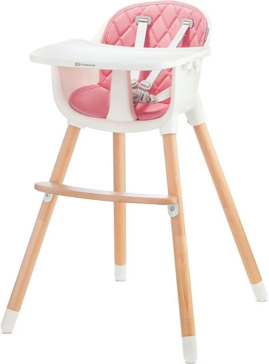 KinderKraft Sienna 2-in-1 Kinderstoel - Roze