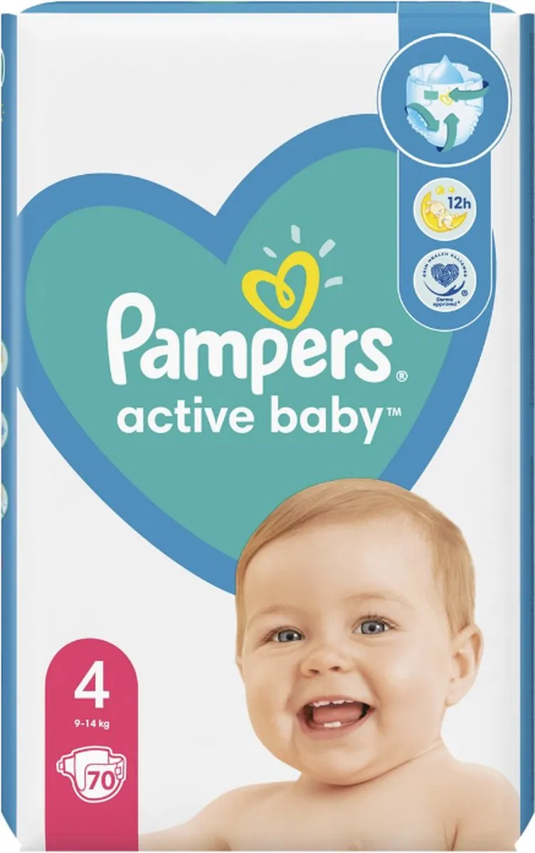 Pampers Active Baby Luiers Maat 4 - 140 Stuks