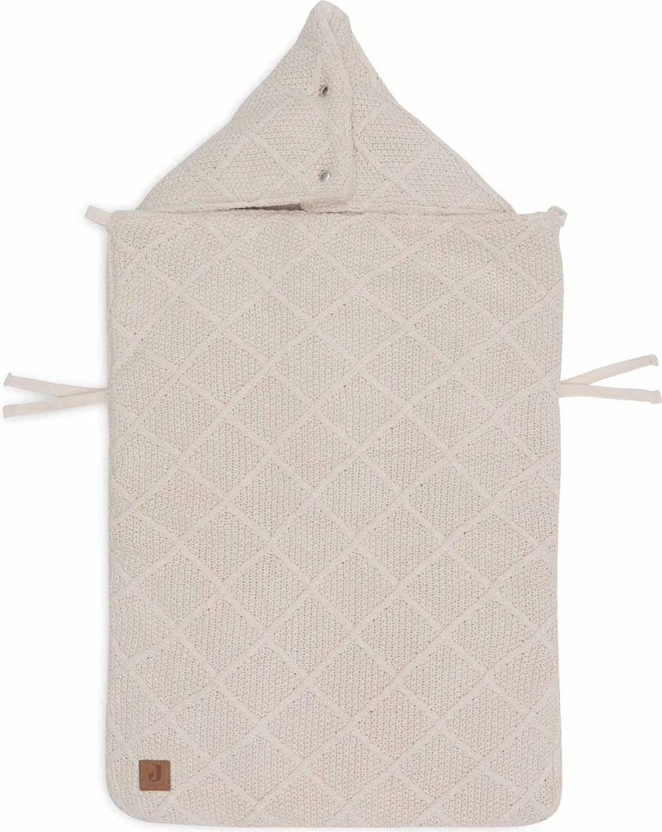 Jollein - Baby Voetenzak groep 0+ 3/5 punts - Check Knit Oatmeal