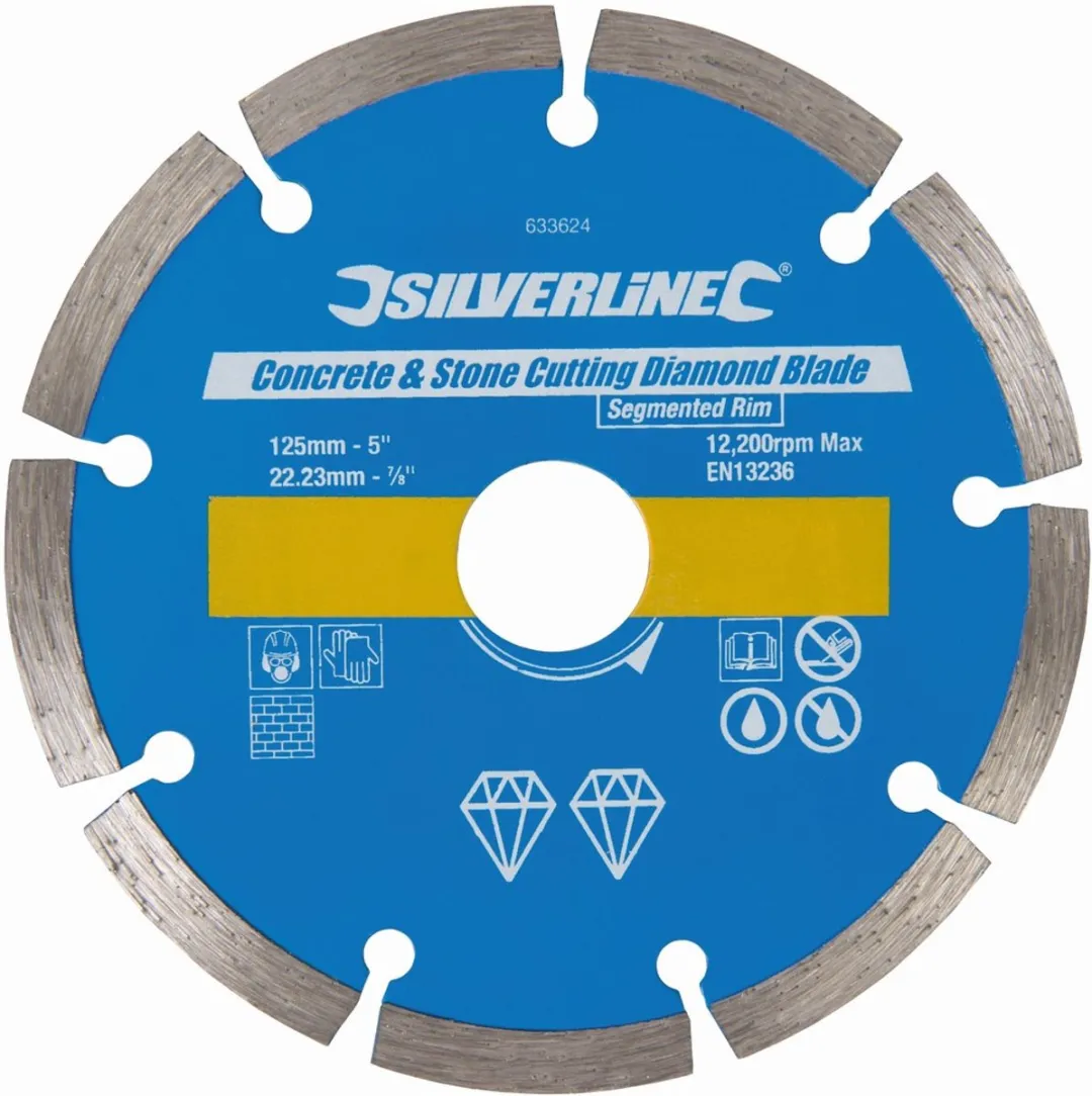 Silverline Gesegmenteerde Diamantschijf 230mm - Beton/Steen - Ø230mm