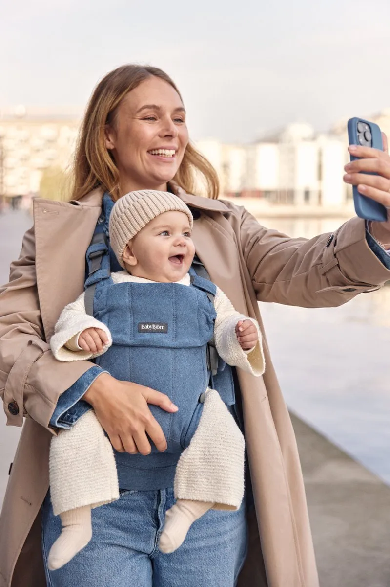BabyBjörn Draagzak Harmony - Geweven mélange Blauw