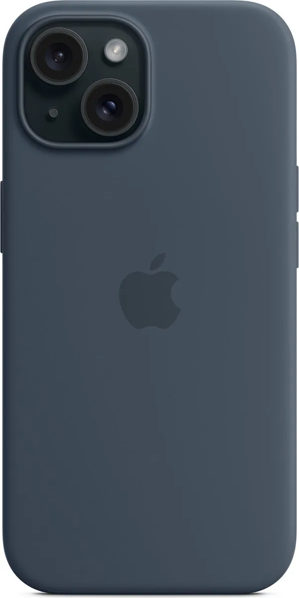 Apple iPhone 15 Siliconenhoesje MXPF3ZM/A - Stormblauw - afbeelding 3 van 4