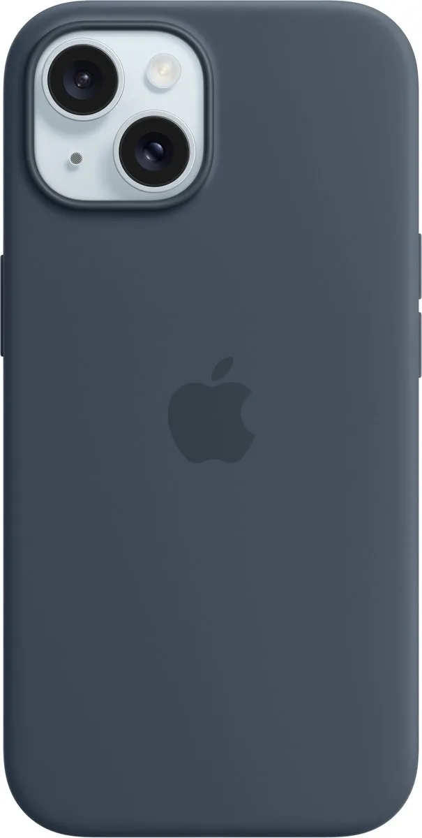 Apple iPhone 15 Siliconenhoesje MXPF3ZM/A - Stormblauw - afbeelding 2 van 4