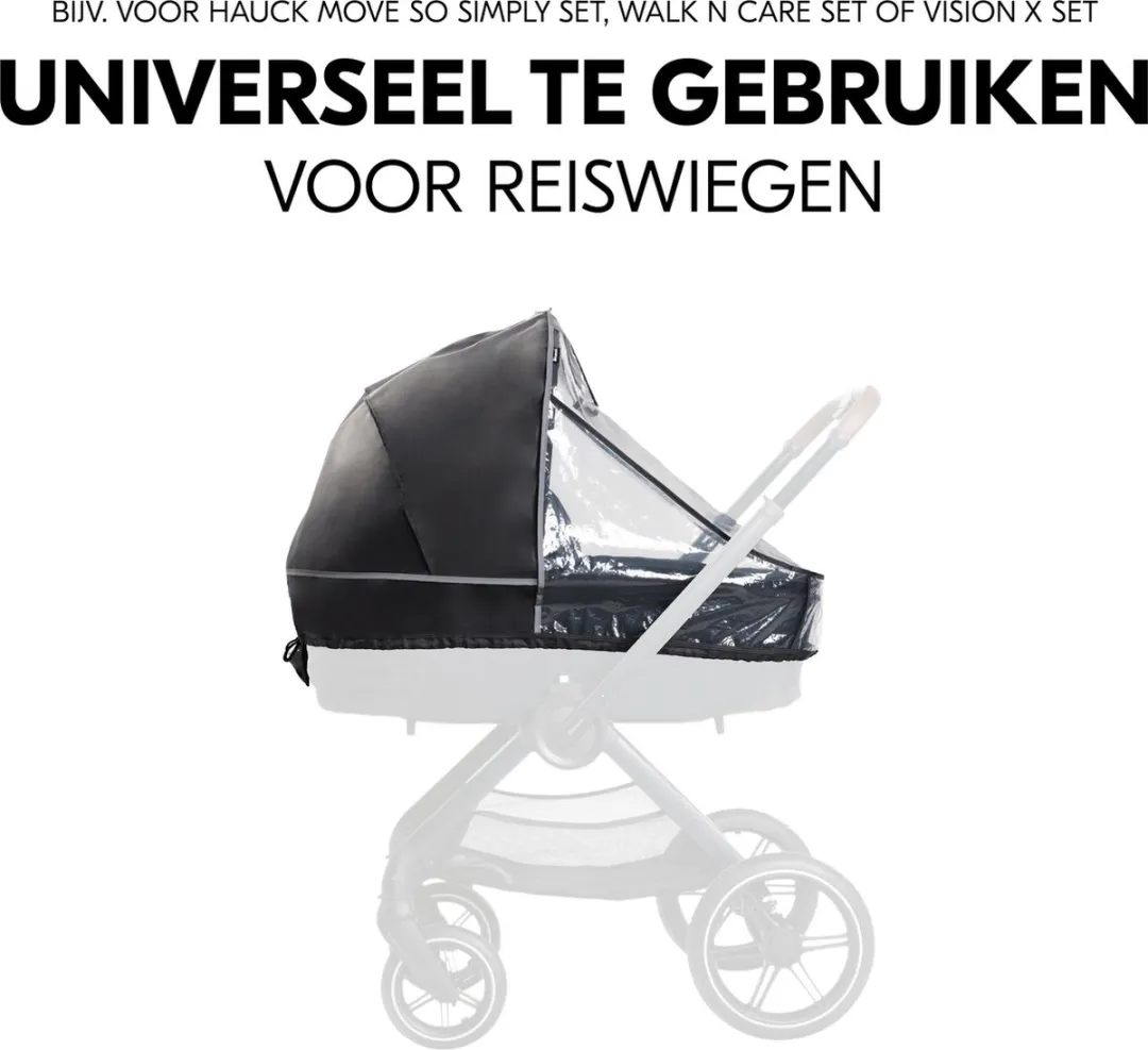 Hauck Carrycot Regenhoes - Transparant