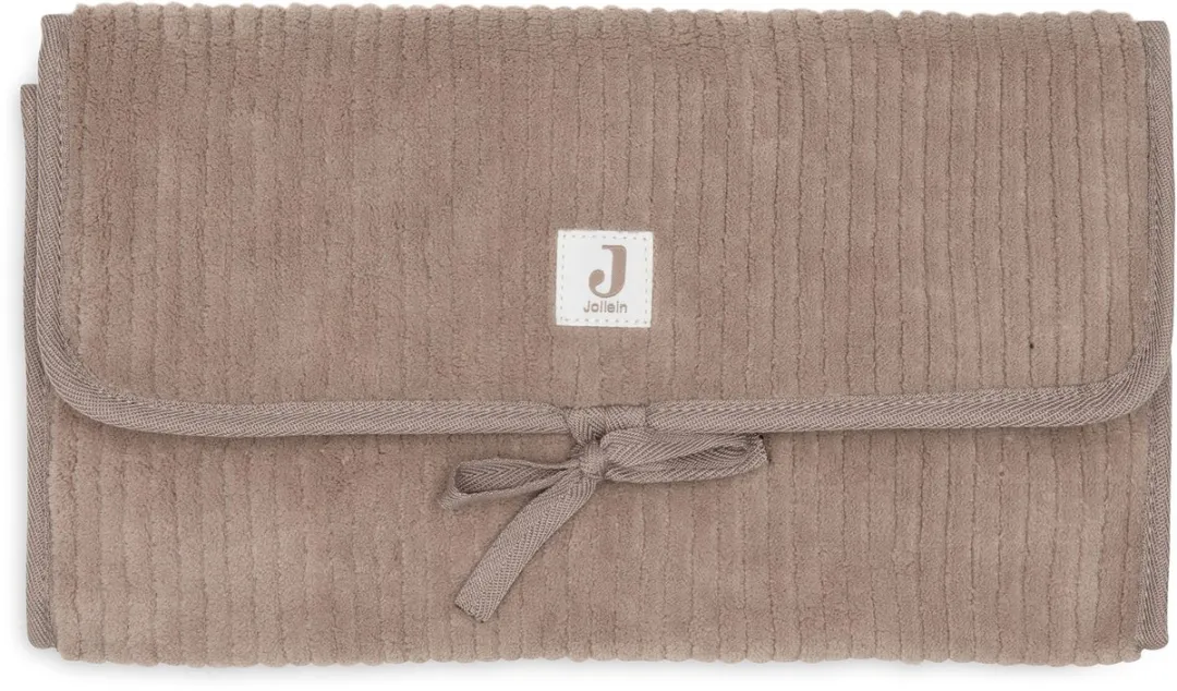 Jollein Verschoonmatjes Cloudy Rib Milky Coffee - afbeelding 3 van 6