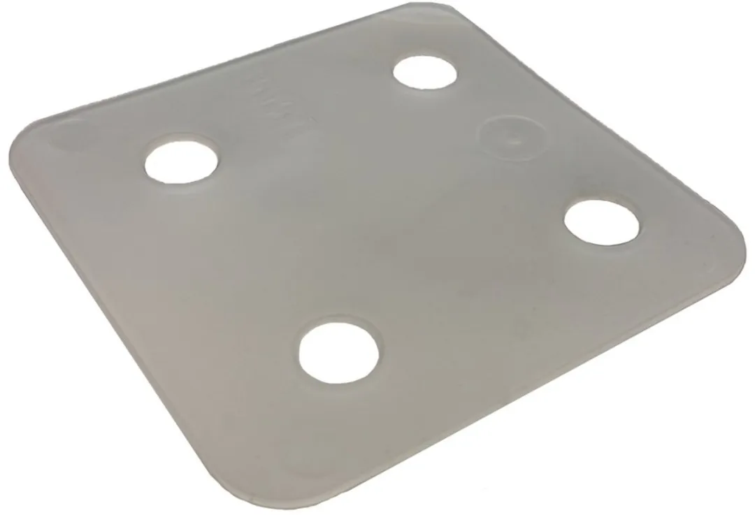 Gb Drukplaat zonder sleuf transparant 1 x 70 x 70mm KS 34701