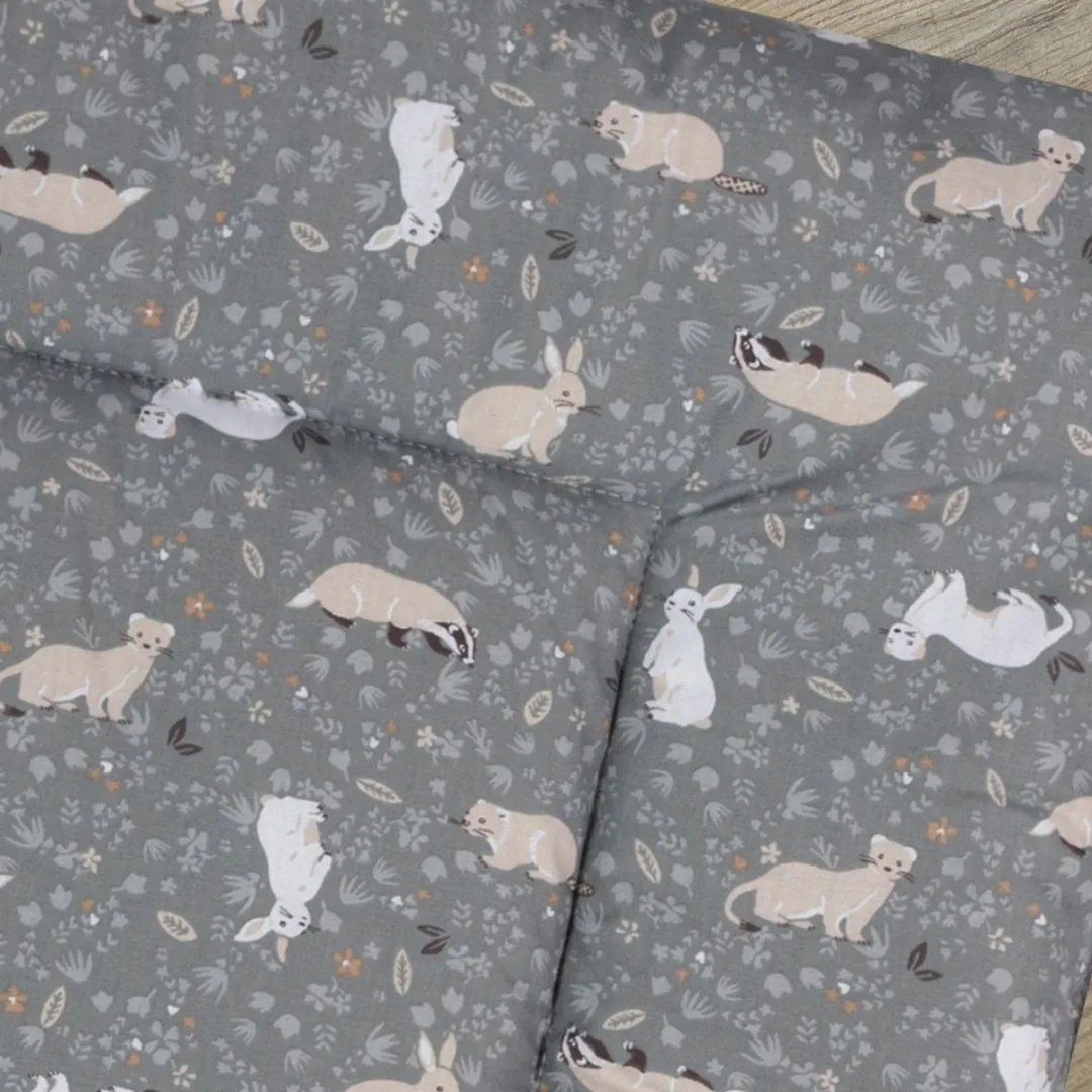 BINK Bedding Boxkleed Bunny 71x122cm - 400g Fiberfill - Bloemen