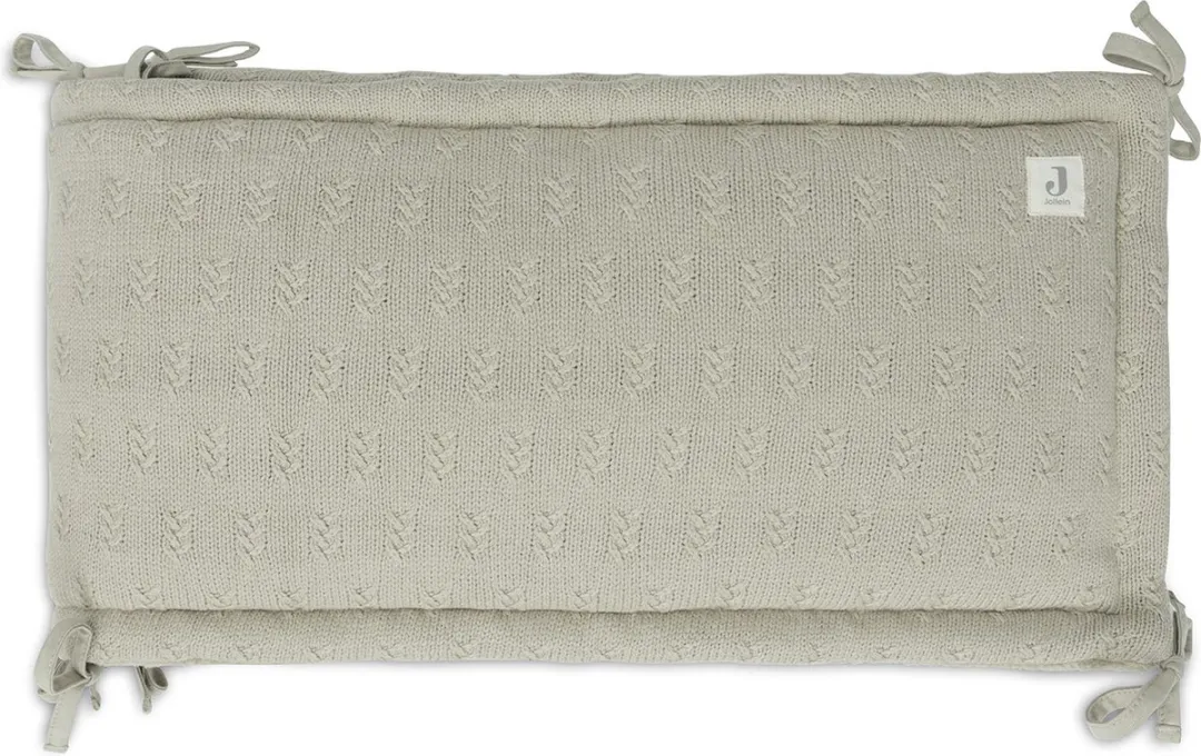 Jollein Bedomrander 180x30cm - Ledikant - Acryl & Katoen - Olive Green