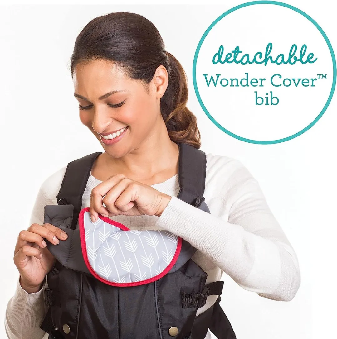 Infantino Lichte Compacte Draagzak 3.6-11.3kg - Zwart
