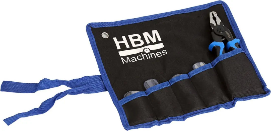 HBM Machines 5-in-1 Tangset - Kabelschaar/Draadstriptang/Krimptang/Schaar/Staaldraadtang
